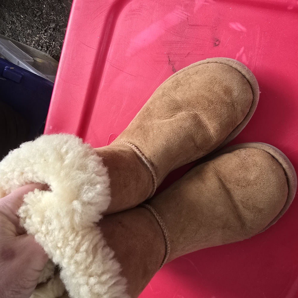 UGG Tan Shearling Kids Boots